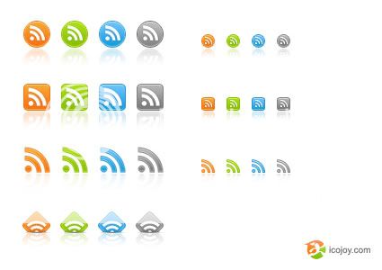 Icojoy Web 2.0 RSS Feed Icons